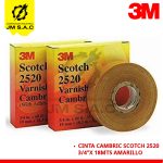 CINTA CAMBRIC 2520 CON ADHESIVO 3/4 X 18MTS