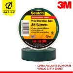 CINTA AISLANTE SCOTCH 35 VERDE 19MM X 20MTS