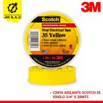 CINTA AISLANTE SCOTCH 35 AMARILLO 19MM X 20MTS