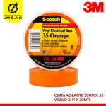 CINTA AISLANTE SCOTCH 35 NARANJA 19MM X 20MTS