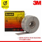 CINTA SCOTCH 70 SILICONA CONTRA ARCOS ELÉCTRICOS 1 X 9.2MTS