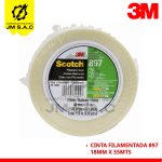 CINTA FILAMENTADA 897 CALIDAD SUPERIOR 18MM X 55MTS