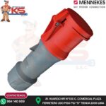 TOMA AEREO 63A 3P+T 415V ROJO 6H IP44 POWERTOP PLUS MENNEKES