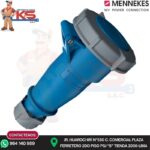 TOMA AEREO 16A 3P+T 250V AZUL 9H IP67 MENNEKES