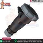 TOMA AEREO 32A 3P+T 500V NEGRO 7H IP67 MENNEKES