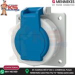 TOMA EMPOTRABLE SCHUKO 16A 2P+T 250V AZUL IP68 MENNEKES