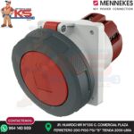 TOMA EMPOTRABLE 125A 3P+N+T 415V ROJO 6H IP67 MENNEKES