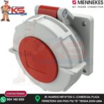 TOMA EMPOTRABLE 16A 3P+T 415V ROJO 6H IP67 (AMAXX) MENNEKES