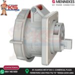 TOMA EMPOTRABLE 16A 3P+N+T 415V ROJO 6H IP67 (AMAXX) MENNEKES - Imagen 2