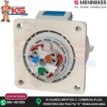 TOMA EMPOTRABLE 16A 2P+T 250V 6H AZUL IP67 (AMAXX) MENNEKES - Imagen 2