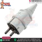 ENCHUFE SCHUKO GRIS 16A 2P+T 250V IP44 MENNEKES