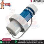 ENCHUFE SCHUKO 16A 2P+T 250V AZUL HERMÉTICO IP68 MENNEKES