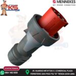 ENCHUFE 63A 3P+T 415V ROJO 6H IP67 POWERTOP XTRA MENNEKES