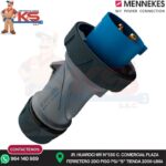 ENCHUFE 16A 2P+T 250V AZUL 6H IP67/69 POWERTOP XTRA MENNEKES
