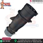 ENCHUFE 16A 3P+T 500V NEGRO 7H IP44 MENNEKES