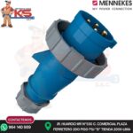 ENCHUFE 32A 3P+T 250V AZUL 9H IP67 MENNEKES