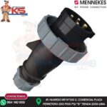 ENCHUFE 32A 3P+T 500V NEGRO 7H IP67 MENNEKES