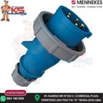 ENCHUFE 16A 3P+N+T 250V AZUL 9H IP67 MENNEKES