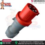 ENCHUFE 63A 3P+N+T 415V ROJO 6H IP44 POWERTOP PLUS MENNEKES