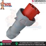 ENCHUFE 63A 3P+T 415V ROJO 6H IP67 POWERTOP PLUS MENNEKES