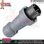 ENCHUFE 63A 3P+T 500V NEGRO 7H IP67 POWERTOP PLUS MENNEKES