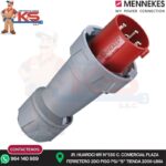 ENCHUFE 125A 3P+T 415V ROJO 6H IP67 POWERTOP PLUS MENNEKES