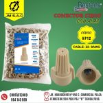 CONECTOR CIEGO DE ATORNILLAR CON ALAS TOSTADO CABLE 22-8AWG X 100PZ