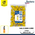 TERMINAL AISLADO BULLET ESPIGA MACHO 12-10AWG-4-6MM2 AMARILLO 24A X 100U