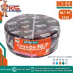 CABLE VULCANIZADO 3X18AWG 500V NLT-PC NEGRO X 100MTS