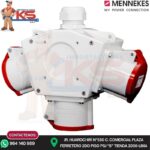TOMA TRIPLE AEREO PULPO 32A 3P+T 415V ROJO 6H IP44 MENNEKES