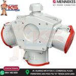 TOMA TRIPLE AEREO PULPO 32A 3P+N+T 415V ROJO 6H IP44 MENNEKES