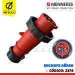 ENCHUFE AÉREO DE 32AMP 3P+T 380-440V ROJO 3H/6H IP67 CON INVERSOR HORARIO