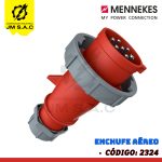ENCHUFE AÉREO DE 32AMP 6P+T 415V ROJO 6H AM-TOP IP67 CON PINES NIQUELADOS