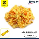 CONECTOR RÁPIDO EN T PARA CABLE 12-10AWG-4-6MM2 AMARILLO X 100PZ