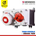 TOMA VISIBLE DE 32AMP 3P+T 415V C/INTERRUP. POR ENCLAVAM. MECÁNICO ROJO 3H IP67