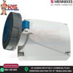 TOMA VISIBLE 63A 2P+T 250V AZUL 6H IP67 MENNEKES
