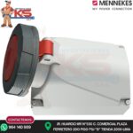 TOMA VISIBLE 63A 3P+N+T 415V ROJO 6H IP67 MENNEKES