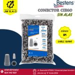CONECTOR CIEGO DE ATORNILLAR SIN ALAS 18AWG GRIS X 100PZ
