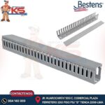 CANALETA RANURADA GRIS (ALTO 40MM) X (ANCHO 40MM) X 2MTS