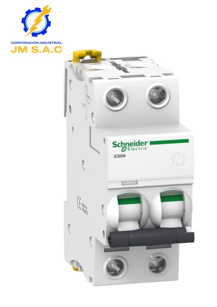 INTERRUPTOR TERMICO P/RIEL 2P 6A IC60N 20/6KA 230/440VAC