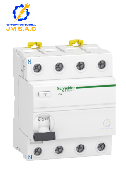 INTERRUPTOR DIFERENCIAL IDK 4P 25A 30MA TIPO AC 220/240V