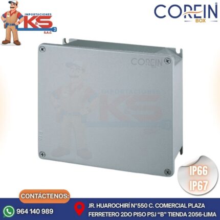 CAJA DE DERIVACIÓN DE ALUMINIO 253X217X93MM IP66/IP67 CIEGA