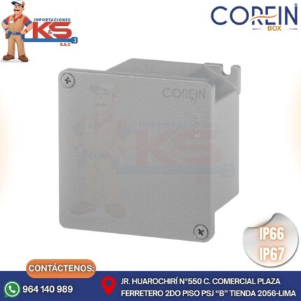 CAJA DE DERIVACIÓN DE ALUMINIO 100X100X59MM IP66/IP67 CIEGA