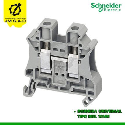 BORNERA UNIVERSAL TIPO RIEL 10MM GRIS-NSYTRV102