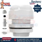 PRENSAESTOPA DE NYLON TIPO NPT 1" BLANCO IP68 UL