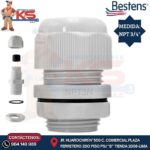 PRENSAESTOPA DE NYLON TIPO NPT 3/4" BLANCO IP68 UL