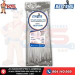 CINTILLO DE NYLON 6.6 BLANCO (UL) 150X2.5MM (15CM) X 100PZ