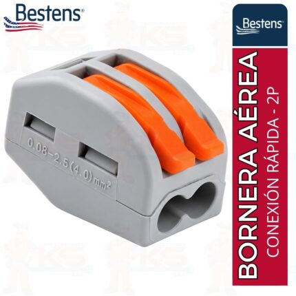 Bornera de Conexión Rápida 2 Pines 32A para Cable Eléctrico