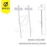 CINTILLO MARCADOR TIPO BANDERA BLANCO 200X2.5MM X 100PZ