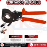 CORTADOR MANUAL DE CABLE COBRE Y ALUMINIO 240MM2 CON RACHET